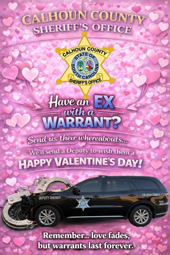 Calhoun County Sheriffs Office Has Interesting Offer For Valentines Day