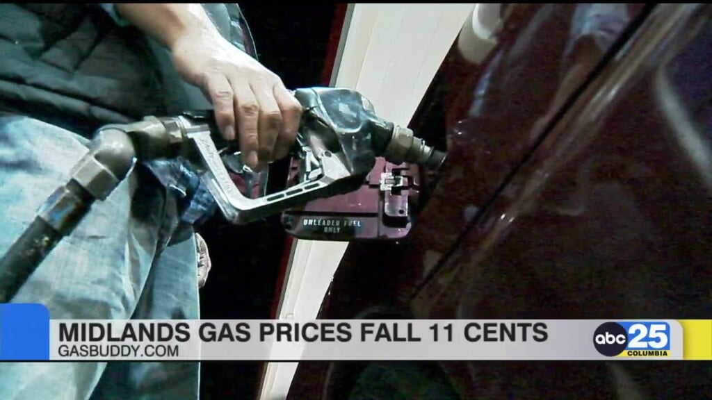 Midlands Gas Prices Fall 11 Cents