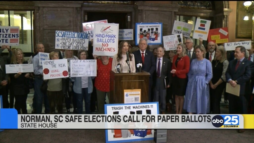 Rep. Norman, Sc Safe Elections Call For Paper Ballots
