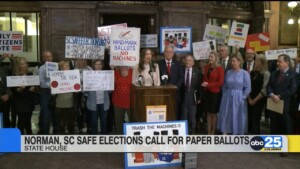 Rep. Norman, Sc Safe Elections Call For Paper Ballots
