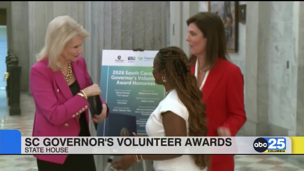South Carolina Governor's Volunteer Awards Honorees Receive Awards At State House