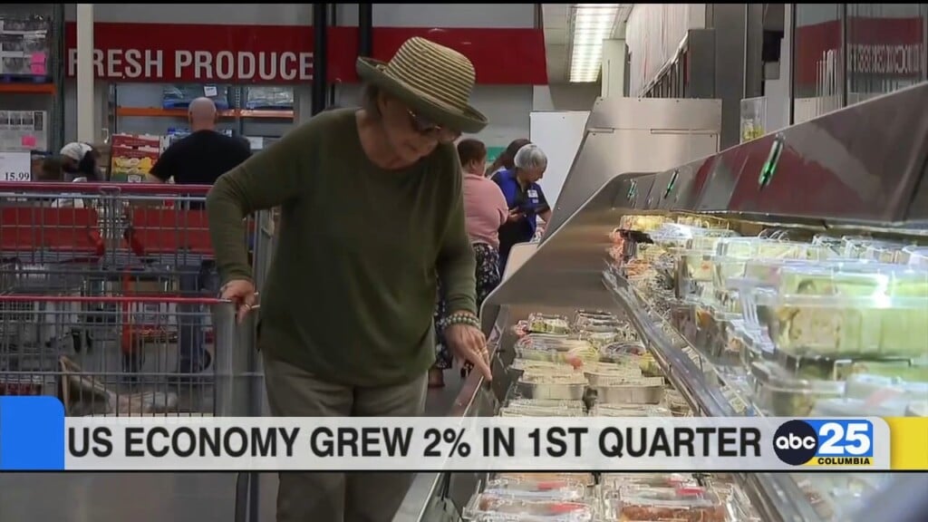 U.s. Economy Grew 2% In 1st Quarter