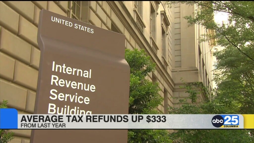 Average Tax Refunds Up $333 From Last Year