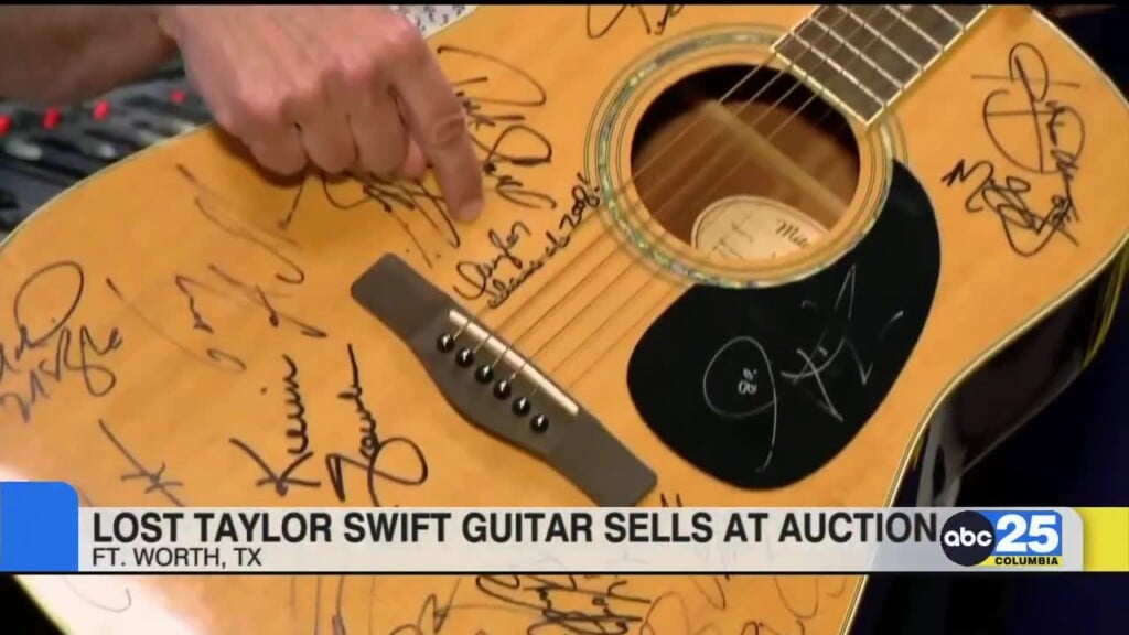Signed Taylor Swift Guitar Found In North Texas Radio Station Closet Auctioned Off