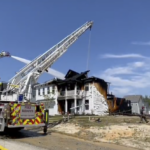 The Falls subdivision fire