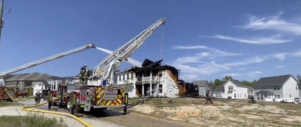 The Falls subdivision fire