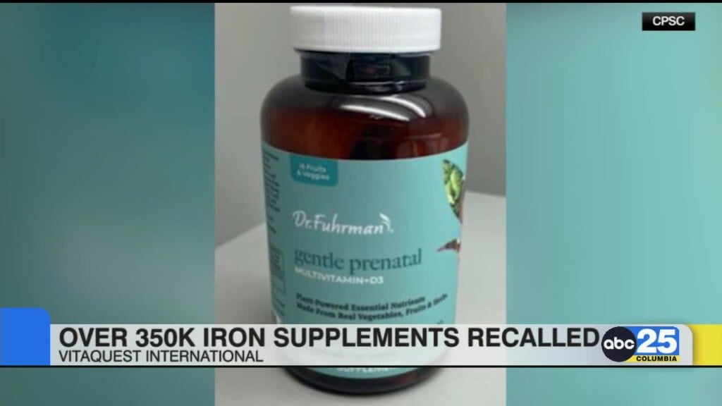 Over 350k Iron Supplements Recalled