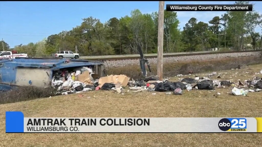 Amtrak Train Involved In Collision In Williamsburg County