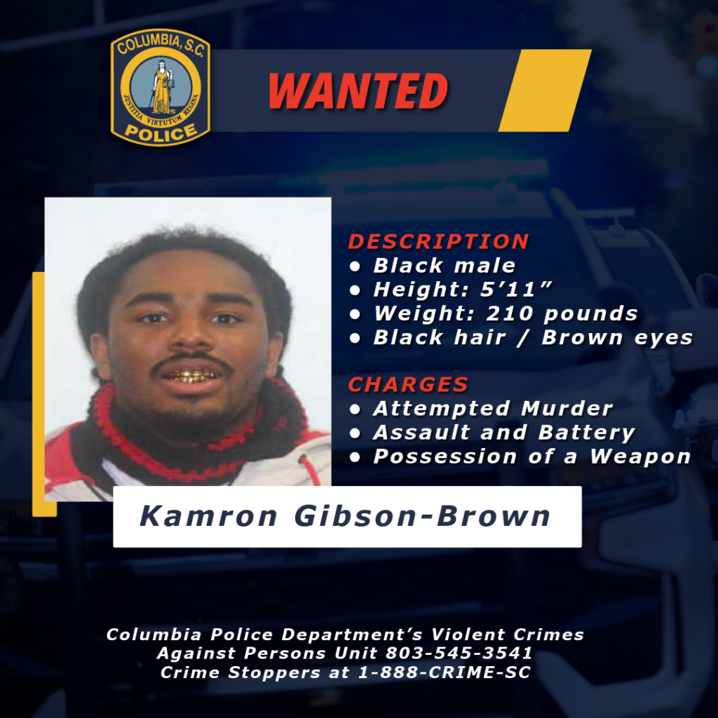 Columbia Police searching for 27-year-old wanted in connection with ...
