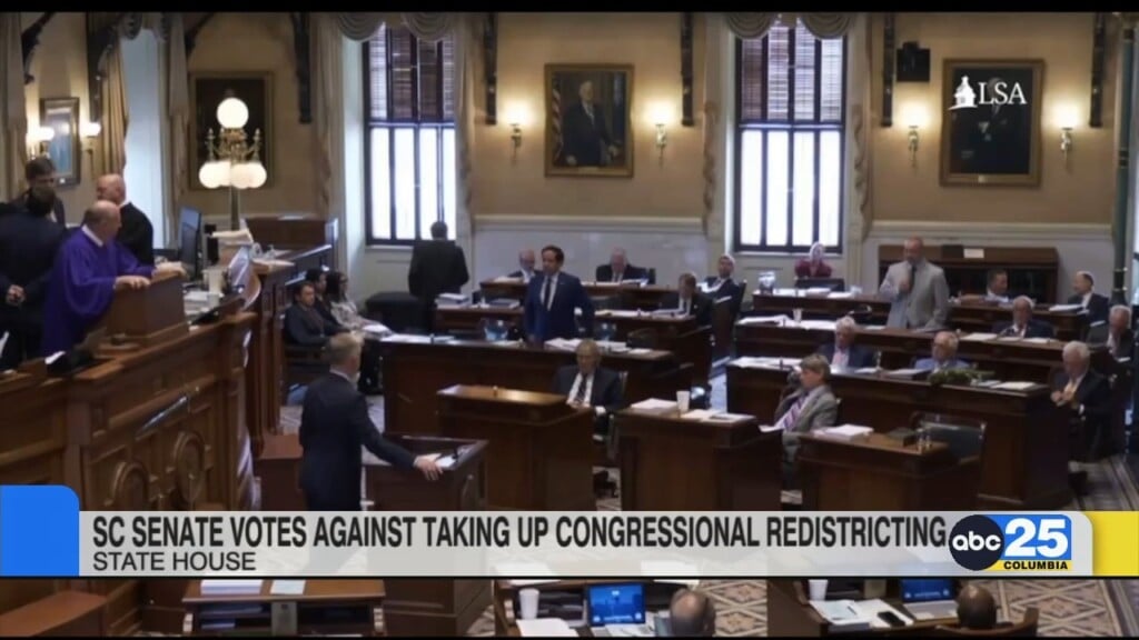 Sc Senate Rejects Trump's Calls For Congressional Redistricting In Tuesday Vote