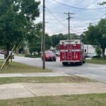 Pickens Street Closed After Tractor Trailer Strike Power Pole 1