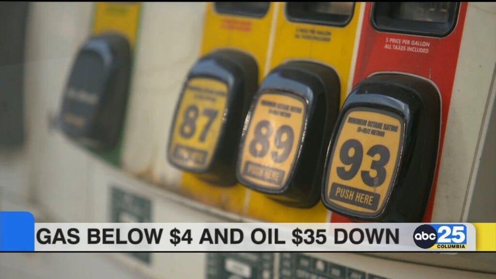 Gas Below $4, Oil $35 Down