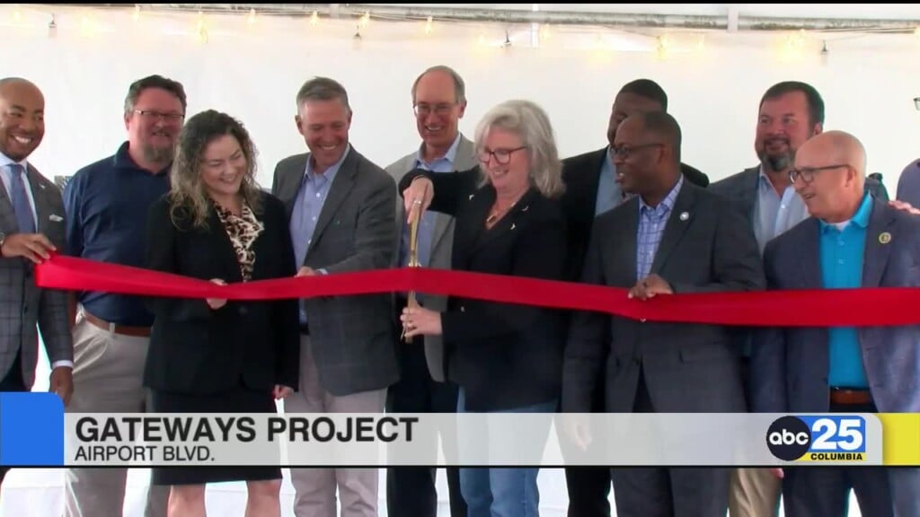 Ribbon Cutting Ceremony Held For Improvements On Airport Boulevard Corridor