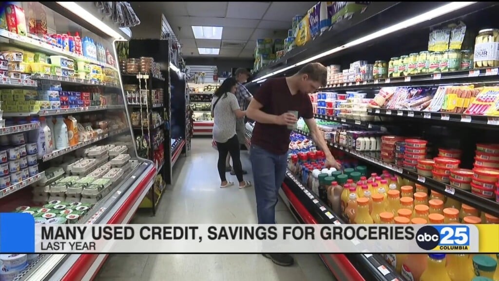 Many Use Credit, Savings For Groceries