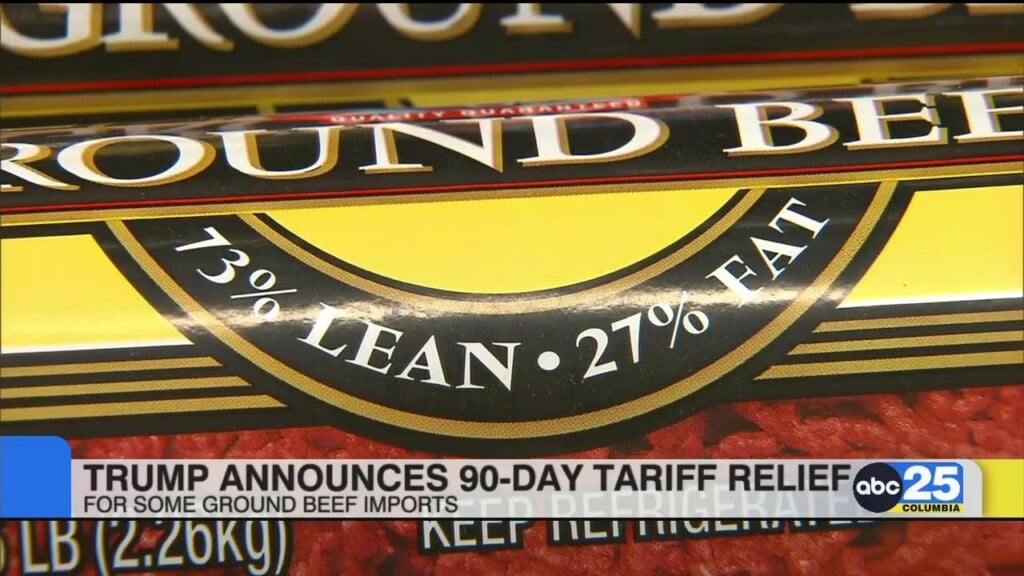 Trump Announces 90 Day Tariff Relief For Some Ground Beef Imports