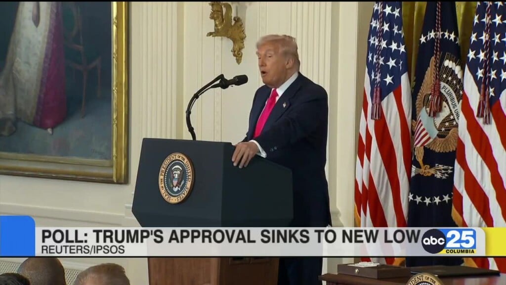 Poll: Trump's Approval Rating Sinks To New Low