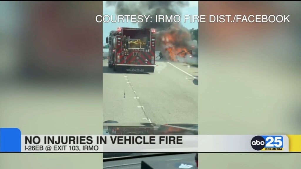 No Injures After Vehicle Fire On I 26 East