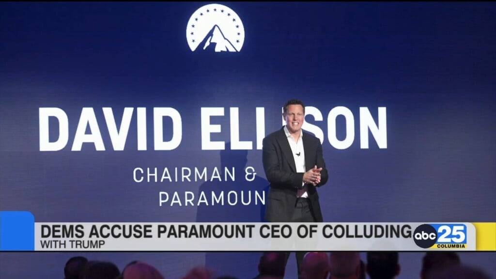 Democrats Accuse Paramount Ceo Of Colluding With President Trump