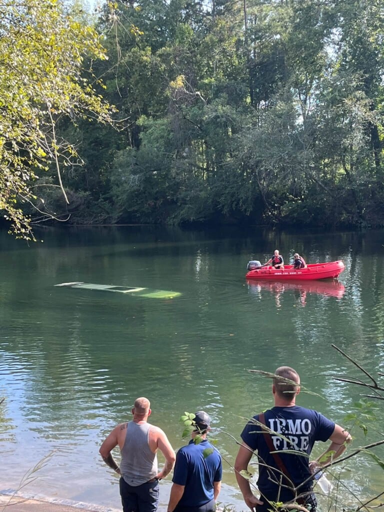 Vehicle In The Water Saluda Shoals 1