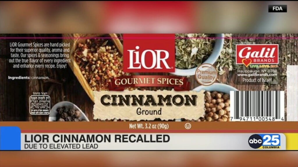 Ground Cinnamon Recalled In Select States Due To Elevated Levels Of Lead