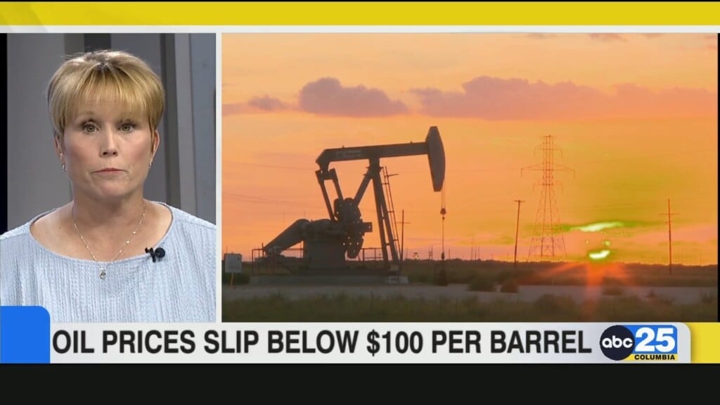 Oil Prices Slip Below $100 Per Barrel