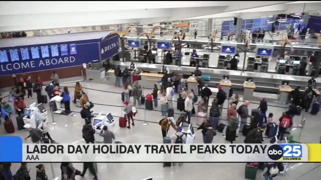 Labor Day Holiday Travel Peaks Thursday