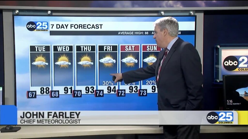 7 Day Forecast Sept. 7, 2026