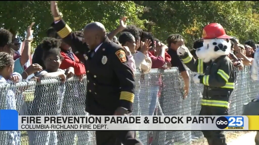 Firefighters Hold 27th Annual Fire Prevention Parade And Block Party