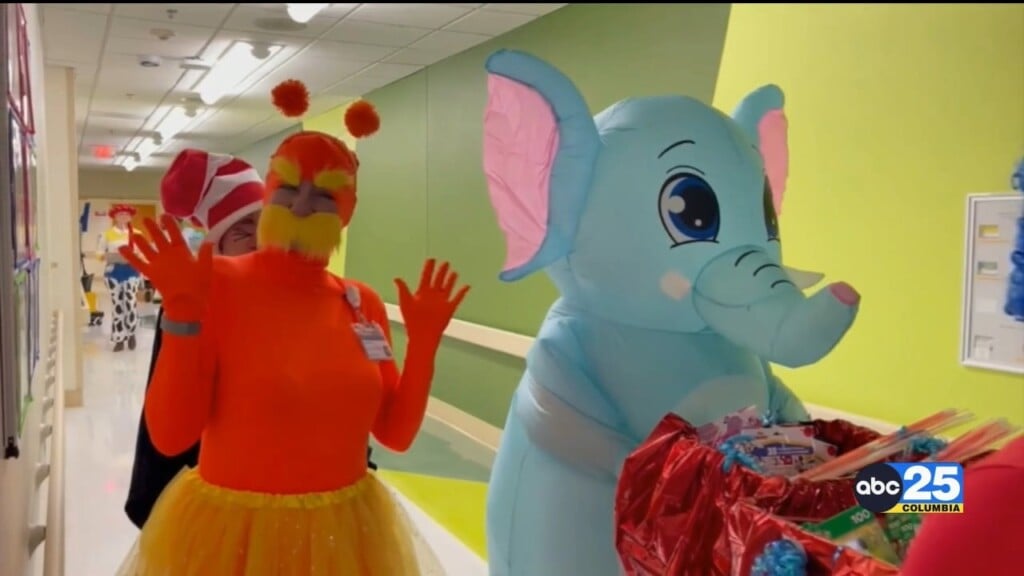 Prisma Health Children's Hospital Held Annual Reverse Trick Or Treat Parade