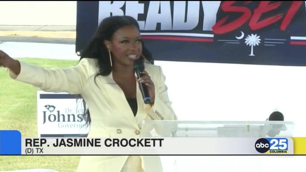 U.s. Congresswoman Jasmine Crockett Joins Sc Lawmakers In Columbia