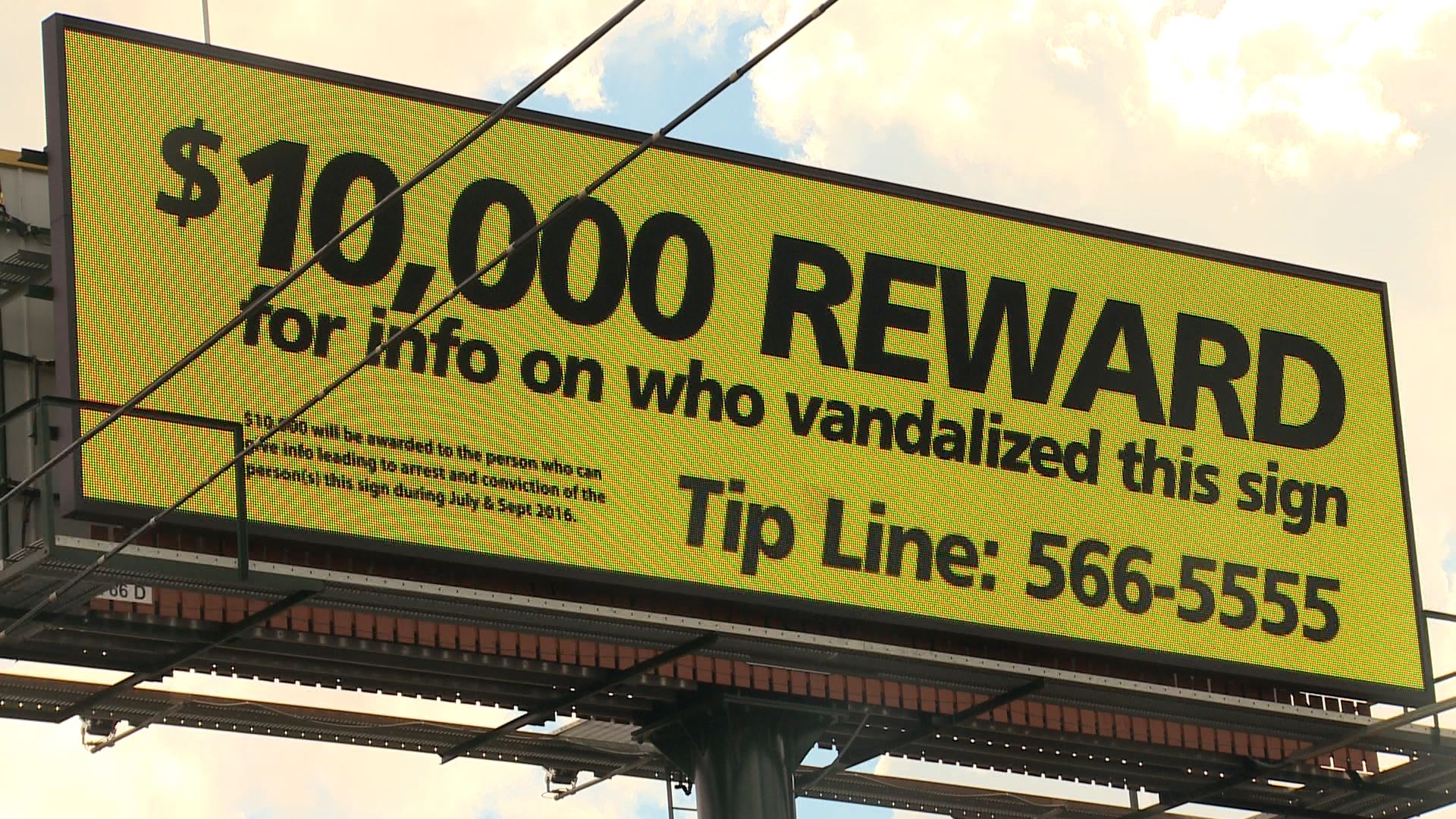 $10,000 Reward Offered in Billboard Vandalism - Alabama News