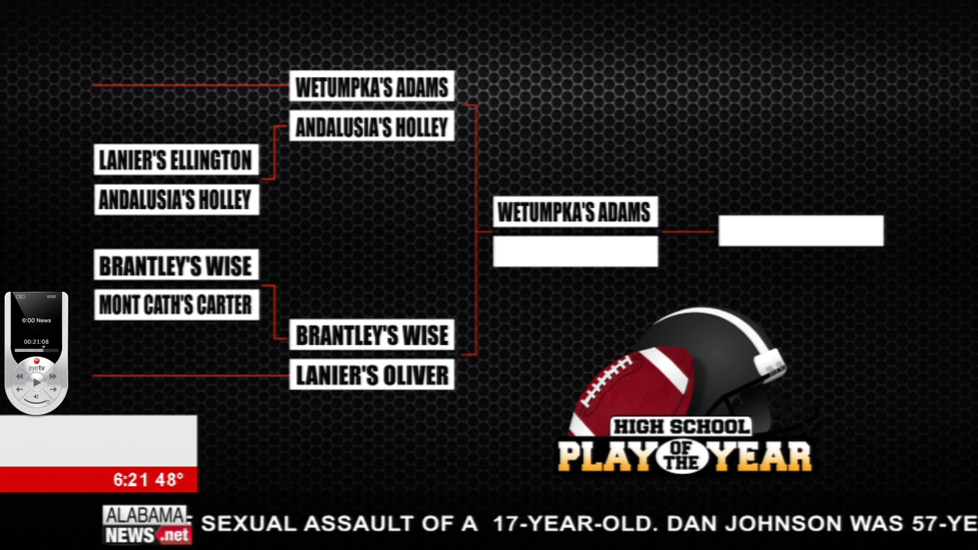 Play of the Year Voting Brantley's Wise vs Lanier's Oliver Alabama News