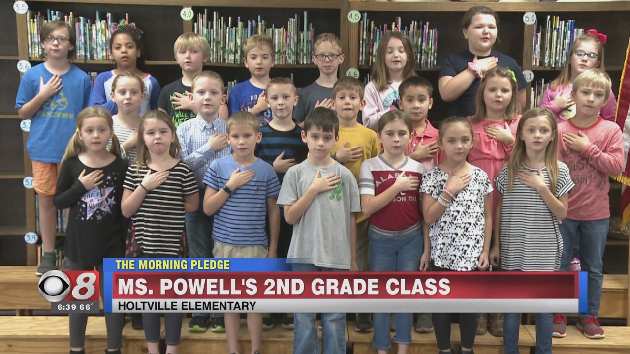 The Morning Pledge Holtville Elementary Ms. Powell's Class Alabama News