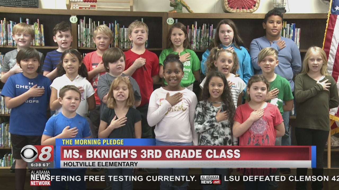 The Morning Pledge Holtville Elementary Ms. B. Knight's Class