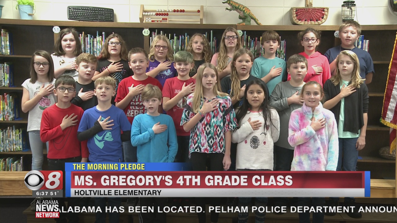 The Morning Pledge Holtville Elementary Ms. Gregory's 4th Grade Class