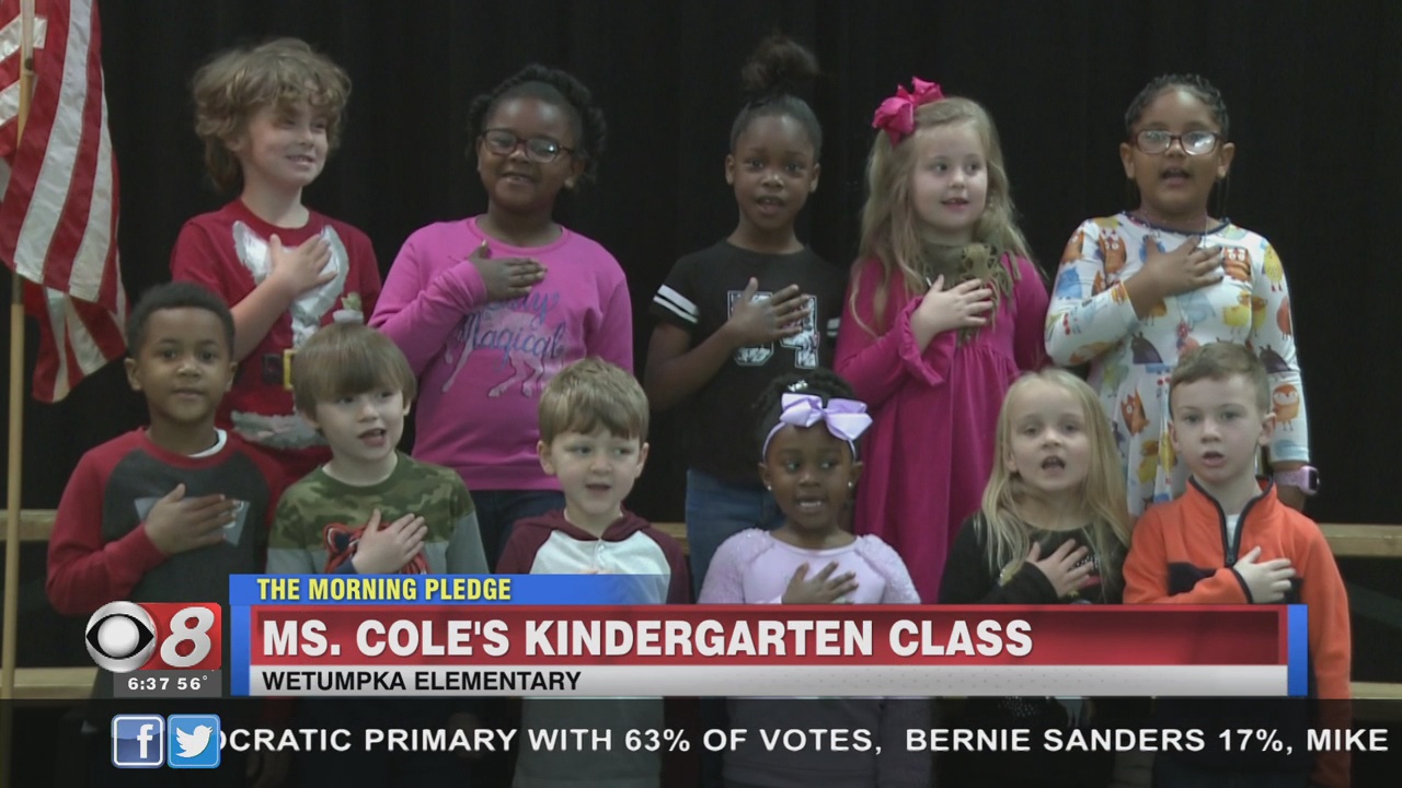 The Morning Pledge Wetumpka Elementary Ms. Cole's Class Alabama News
