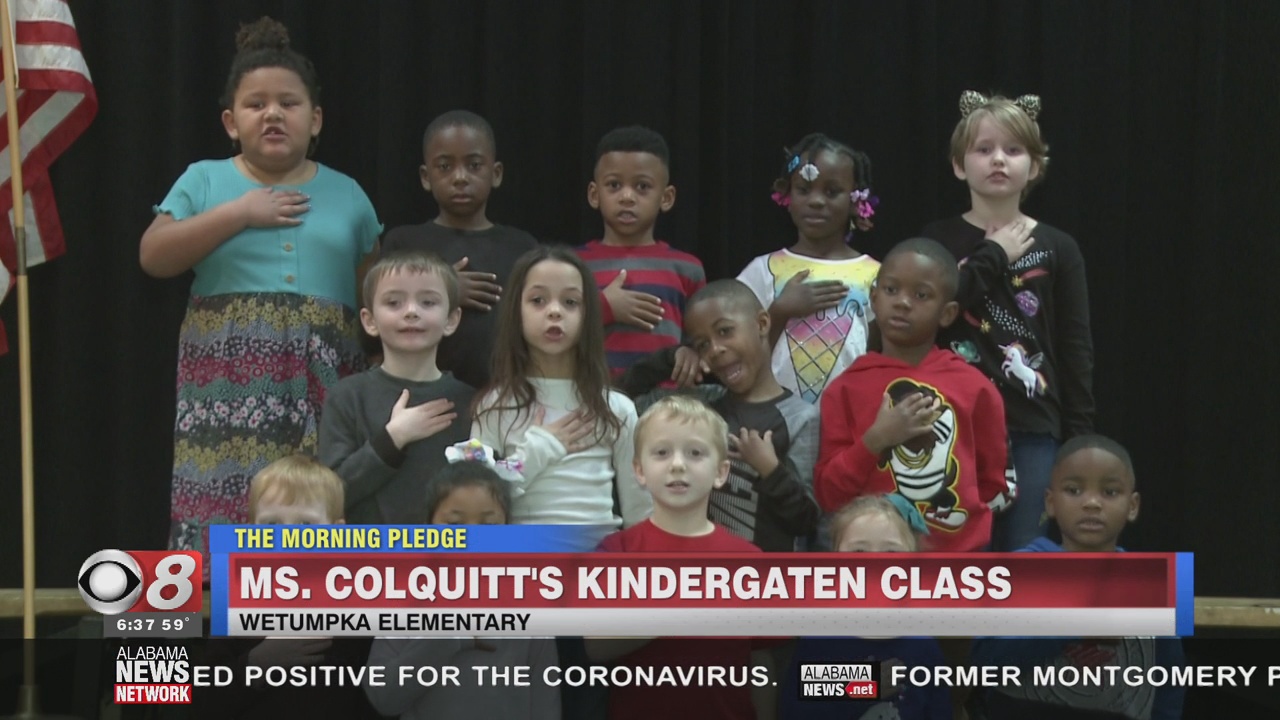 The Morning Pledge Wetumpka Elementary Ms. Colquitt's Class Alabama