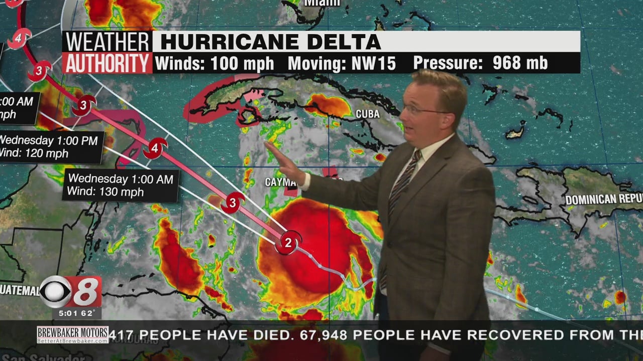 Hurricane Delta Intensifying, Heading Towards Gulf Of Mexico - Alabama News