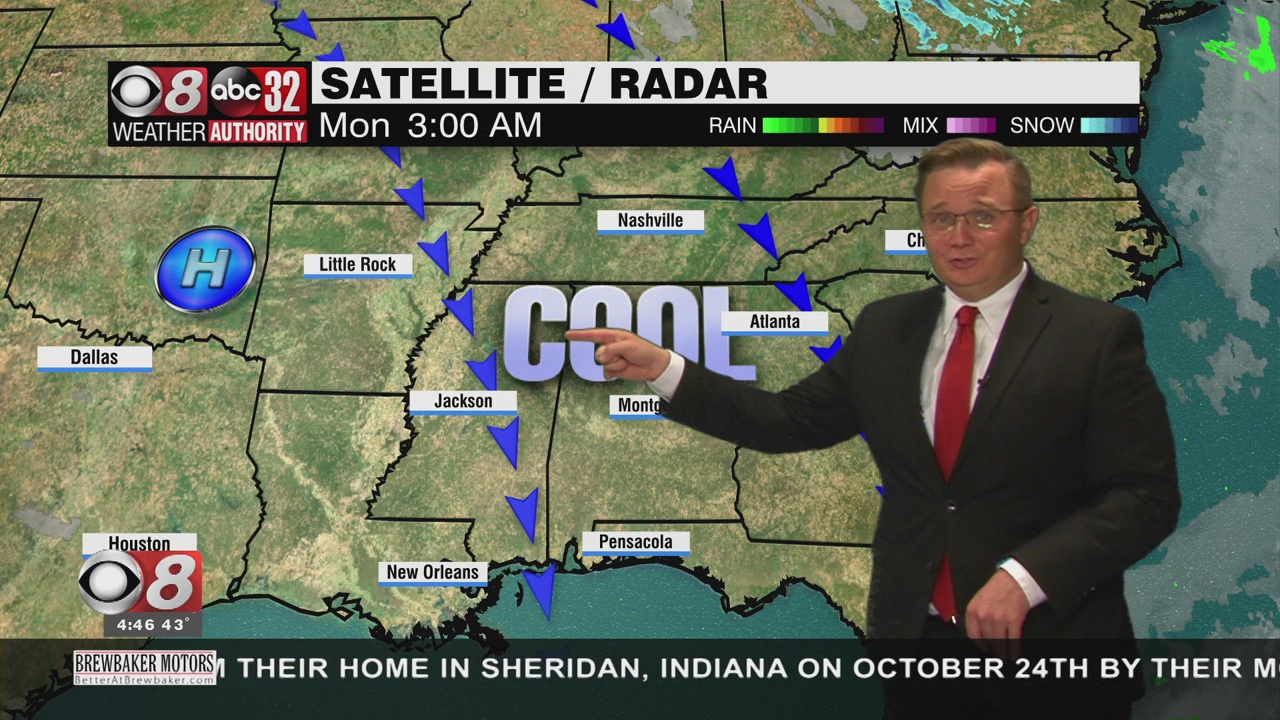 Quiet Weather Week with Moderating Temperatures Alabama News