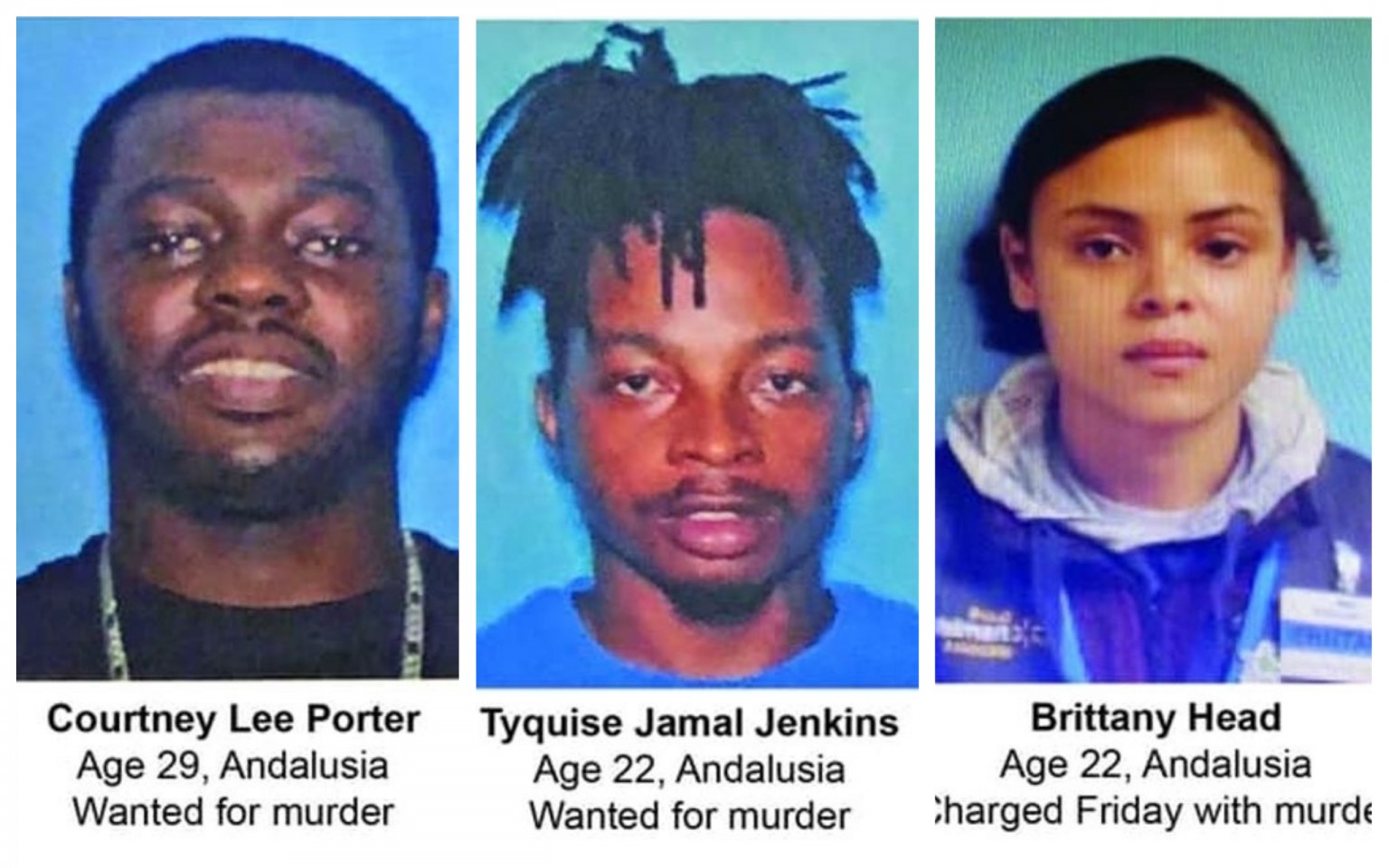 Two Men Wanted for Andalusia Murder Arrested, Mother and Grandmother