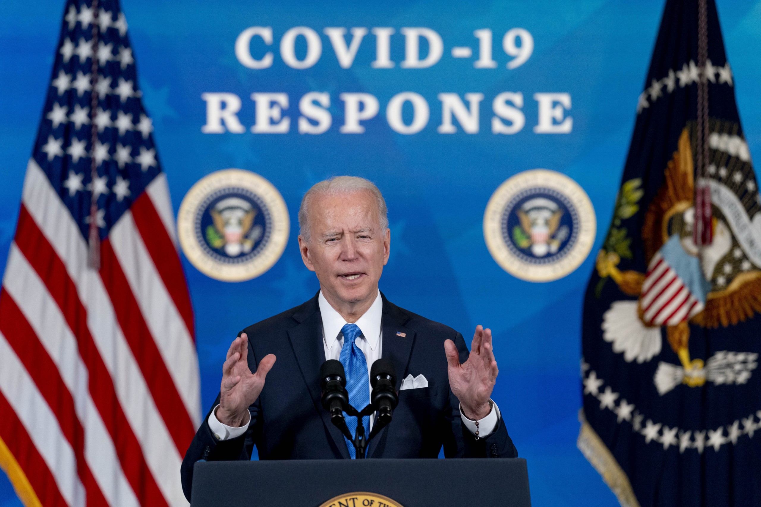 President Biden Signs 1.9T relief bill before speech to nation
