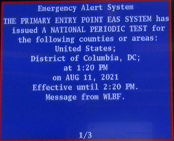 Emergency Alert Test was Conducted Nationwide Wednesday Afternoon