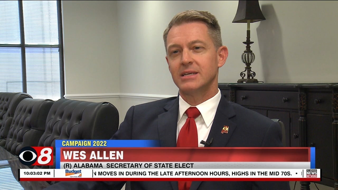 Alabama Sec. Of State-Elect Wes Allen Sits Down With Alabama News ...