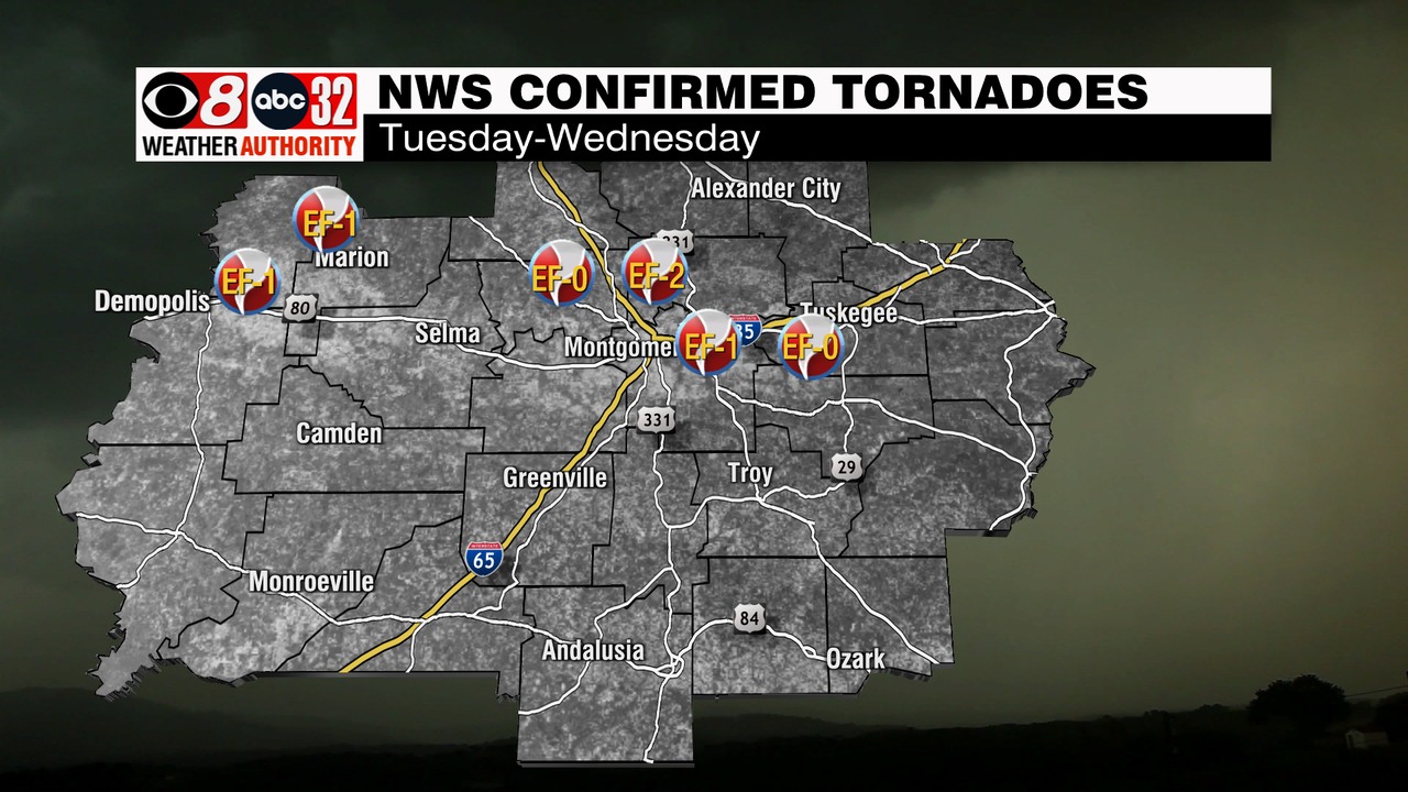 Nws Surveys Six Tornadoes Confirmed So Far Alabama News 