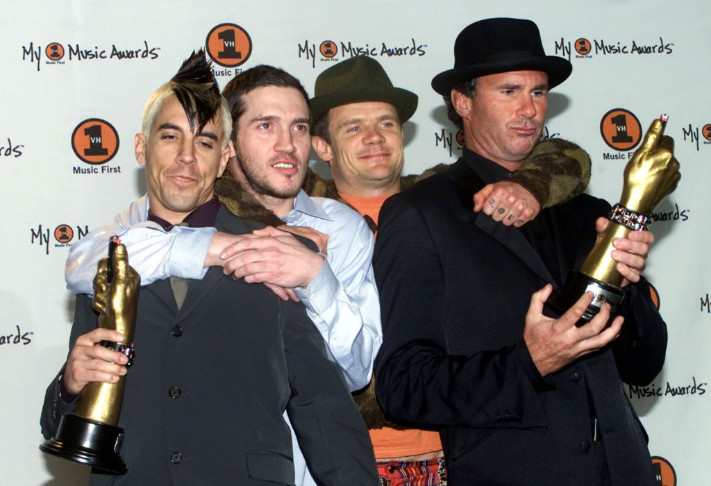 The Red Hot Chili Peppers Pose For Photographers With Their Pushing The Envelope Award At The First ..