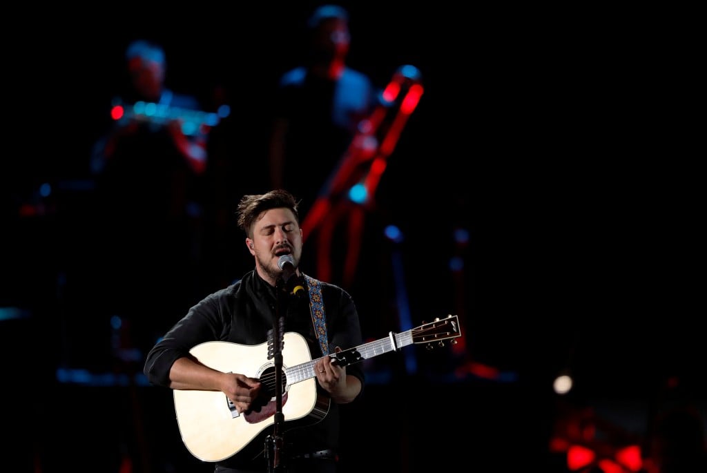 Lead Singer Marcus Mumford Performs With Mumford & Sons During The Iheartradio Music Festival At T Mobile Arena In Las Vegas