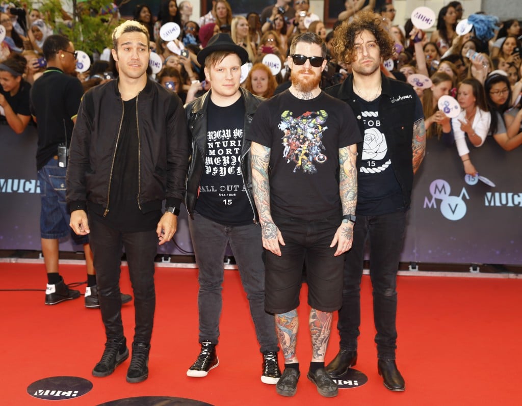 American Rock Band Fall Out Boy Arrive At The Muchmusic Video Awards (mmvas) In Toronto