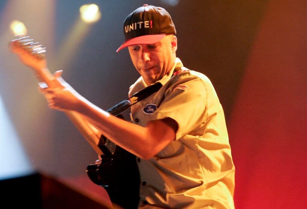 Tom Morello Of Rage Against The Machine Performs At The Voodoo Music Experience In New Orleans
