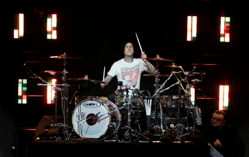 Barker Of Blink 182 Performs During Iheartradio's Alter Ego Concert At The Forum In Inglewood
