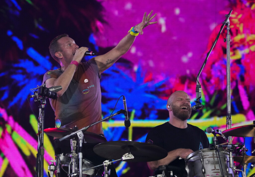 Coldplay Perform At Wembley Stadium, In London